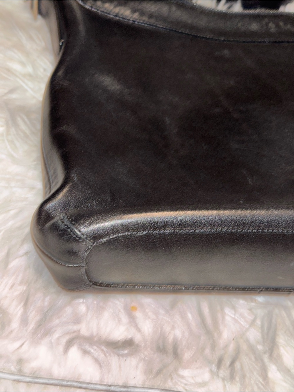 VINTAGE 2003 COACH LEGACY GALLERY SLIM DUFFLE 9188 BLACK LEATHER CROSSBODY - Picture 3 of 7